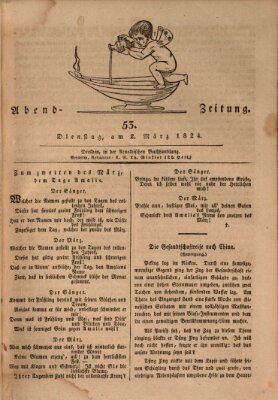 Abend-Zeitung Dienstag 2. März 1824
