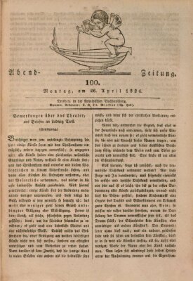 Abend-Zeitung Montag 26. April 1824
