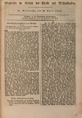 Abend-Zeitung Mittwoch 28. April 1824
