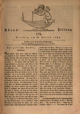 Abend-Zeitung Dienstag 20. Juli 1824