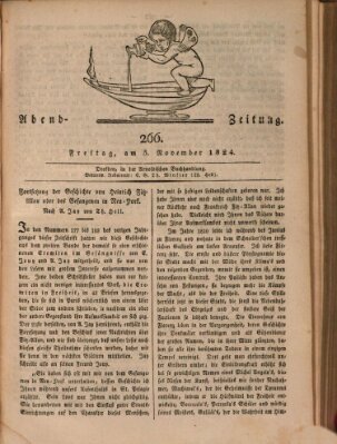 Abend-Zeitung Freitag 5. November 1824