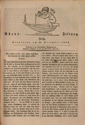 Abend-Zeitung Samstag 25. Dezember 1824