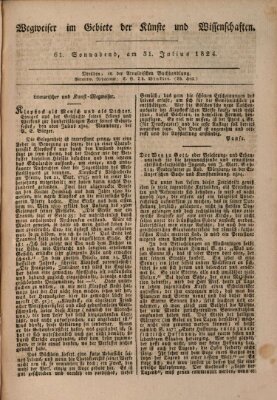 Abend-Zeitung Samstag 31. Juli 1824