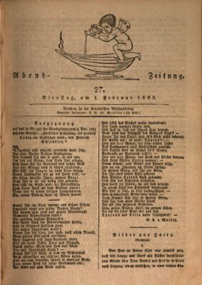 Abend-Zeitung Dienstag 1. Februar 1825