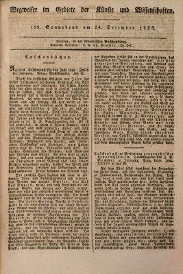 Abend-Zeitung Samstag 24. Dezember 1825
