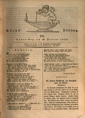 Abend-Zeitung Donnerstag 12. Januar 1826