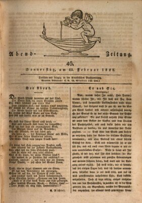 Abend-Zeitung Donnerstag 23. Februar 1826