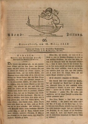 Abend-Zeitung Samstag 18. März 1826