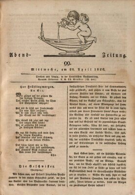 Abend-Zeitung Mittwoch 26. April 1826