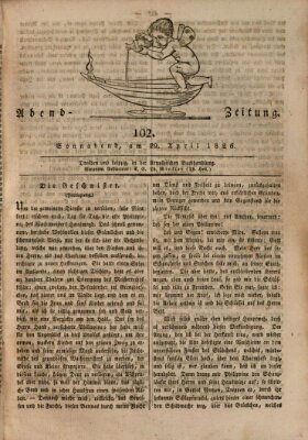 Abend-Zeitung Samstag 29. April 1826