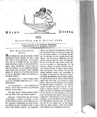 Abend-Zeitung Donnerstag 6. Juli 1826