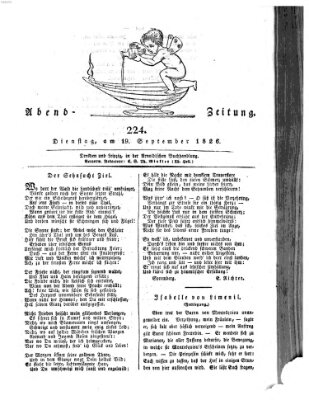 Abend-Zeitung Dienstag 19. September 1826
