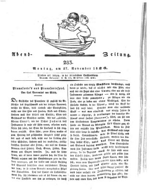 Abend-Zeitung Montag 27. November 1826
