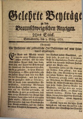 Braunschweigische Anzeigen Samstag 9. März 1771