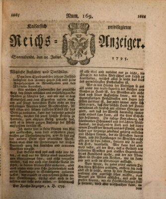 Kaiserlich privilegirter Reichs-Anzeiger (Allgemeiner Anzeiger der Deutschen) Samstag 25. Juli 1795