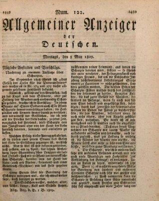 Allgemeiner Anzeiger der Deutschen Montag 8. Mai 1809
