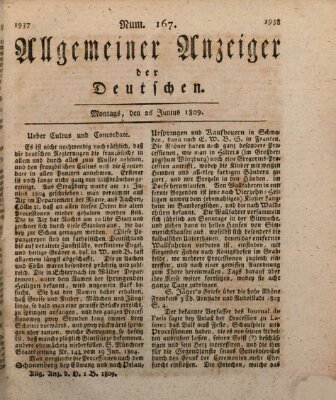 Allgemeiner Anzeiger der Deutschen Montag 26. Juni 1809