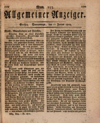 Allgemeiner Anzeiger der Deutschen Donnerstag 11. Juni 1812