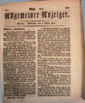 Allgemeiner Anzeiger der Deutschen Mittwoch 15. Juli 1812