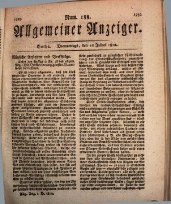 Allgemeiner Anzeiger der Deutschen Donnerstag 16. Juli 1812