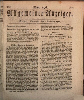 Allgemeiner Anzeiger der Deutschen Sonntag 1. November 1812