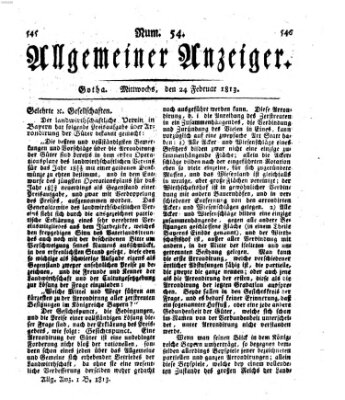 Allgemeiner Anzeiger der Deutschen Mittwoch 24. Februar 1813