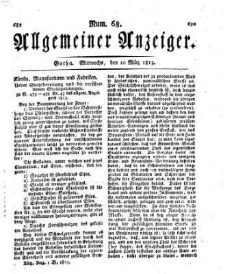 Allgemeiner Anzeiger der Deutschen Mittwoch 10. März 1813