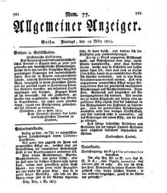 Allgemeiner Anzeiger der Deutschen Freitag 19. März 1813