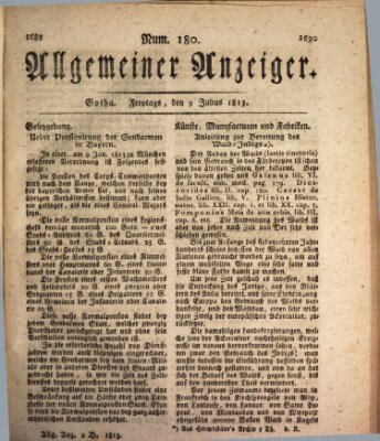 Allgemeiner Anzeiger der Deutschen Freitag 9. Juli 1813