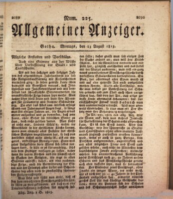 Allgemeiner Anzeiger der Deutschen Montag 23. August 1813