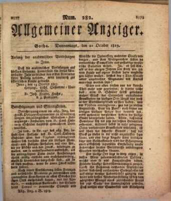 Allgemeiner Anzeiger der Deutschen Donnerstag 21. Oktober 1813