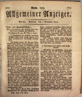 Allgemeiner Anzeiger der Deutschen Freitag 5. November 1813