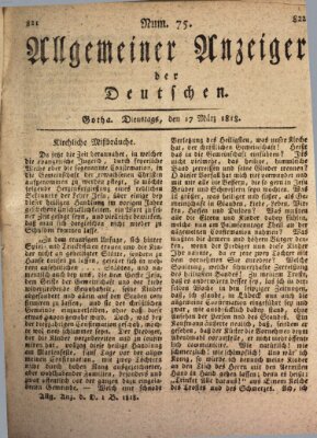 Allgemeiner Anzeiger der Deutschen Dienstag 17. März 1818