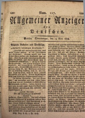 Allgemeiner Anzeiger der Deutschen Donnerstag 14. Mai 1818