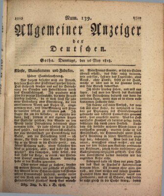 Allgemeiner Anzeiger der Deutschen Dienstag 26. Mai 1818