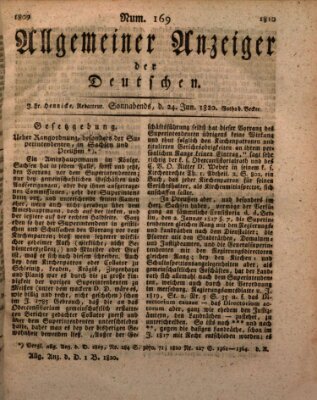 Allgemeiner Anzeiger der Deutschen Samstag 24. Juni 1820