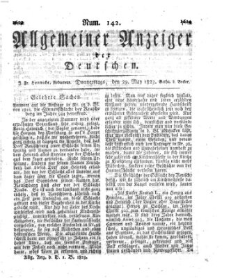 Allgemeiner Anzeiger der Deutschen Donnerstag 29. Mai 1823
