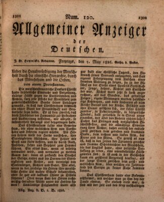 Allgemeiner Anzeiger der Deutschen Freitag 5. Mai 1826