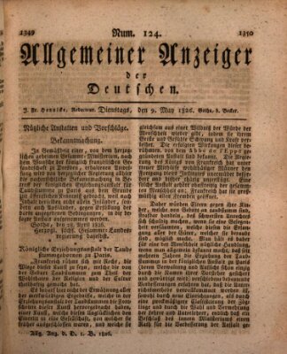 Allgemeiner Anzeiger der Deutschen Dienstag 9. Mai 1826