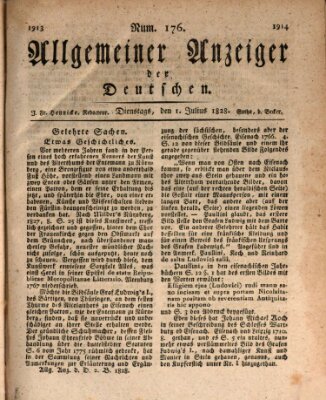 Allgemeiner Anzeiger der Deutschen Dienstag 1. Juli 1828
