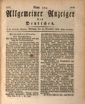 Allgemeiner Anzeiger der Deutschen Montag 29. Dezember 1828