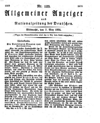 Allgemeiner Anzeiger und Nationalzeitung der Deutschen (Allgemeiner Anzeiger der Deutschen) Mittwoch 7. Mai 1834