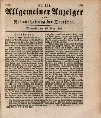 Allgemeiner Anzeiger und Nationalzeitung der Deutschen (Allgemeiner Anzeiger der Deutschen) Mittwoch 18. Mai 1836