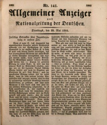 Allgemeiner Anzeiger und Nationalzeitung der Deutschen (Allgemeiner Anzeiger der Deutschen) Dienstag 28. Mai 1844