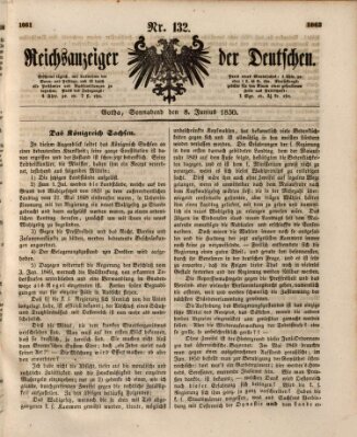 Reichsanzeiger der Deutschen (Allgemeiner Anzeiger der Deutschen) Samstag 8. Juni 1850