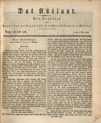 Das Ausland Sonntag 3. Mai 1829
