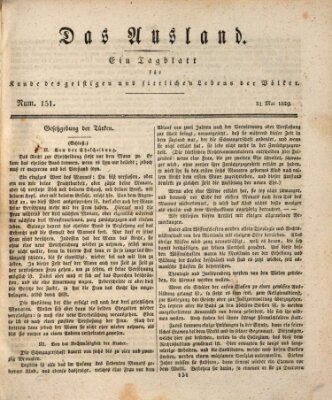 Das Ausland Sonntag 31. Mai 1829
