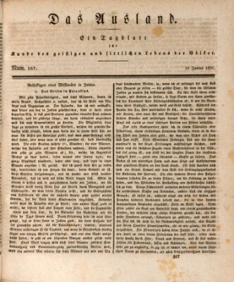 Das Ausland Donnerstag 16. Juni 1831