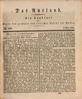 Das Ausland Montag 9. April 1832