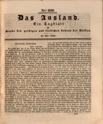 Das Ausland Sonntag 29. Mai 1836